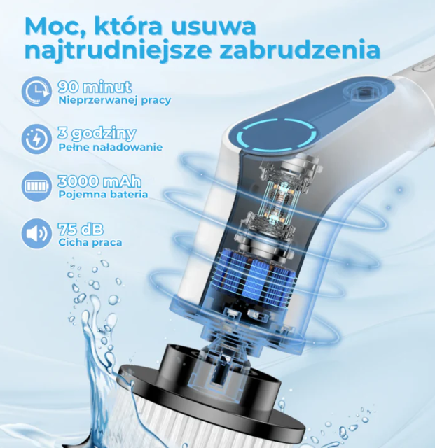 AeroSpin - Elektryczna szczotka do mycia 9w1